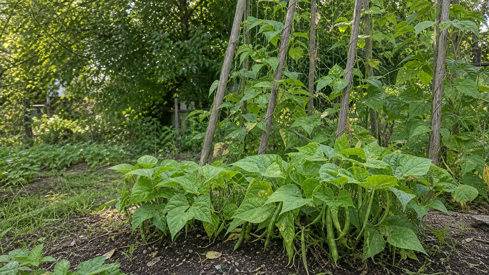 Bohnen im Garten anbauen