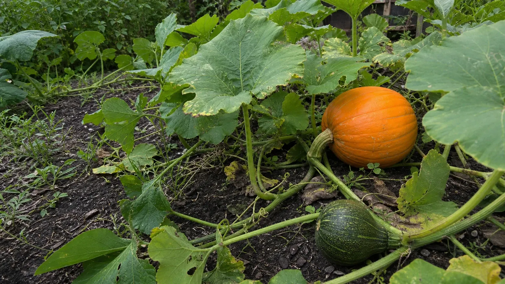 K?rbis im Garten anbauen