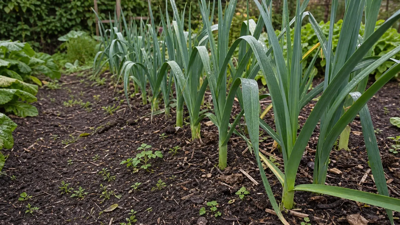 Lauch im Beet anbauen
