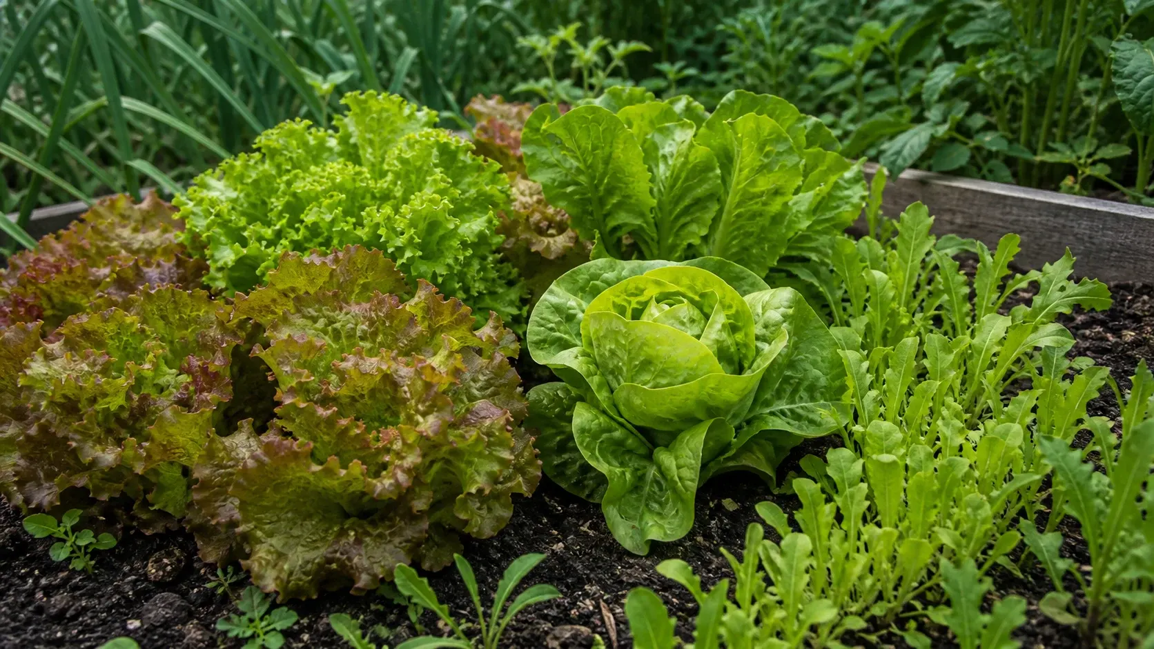 Salat im Hochbeet anbauen