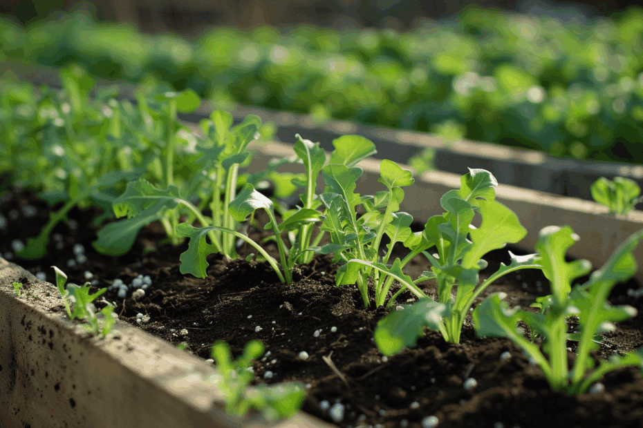 Rucola Hochbeet